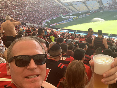 An atmosphere picture in the Maracana Stadion during a game in Rio de Janeiro.